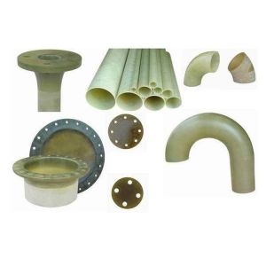 Butt Joint Molded FRP Pipe Flanges Elbow Bend GRP Pipes Fiberglass Fit Flange
