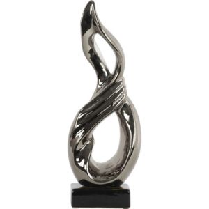 Gold Abstract Garden Sculpture Surface Brushed Abstract Table Sculptures