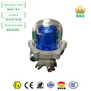 Zone 1 2 Explosion Proof alarm Light audible visual lamp ATEX IP66 WF2 OEM