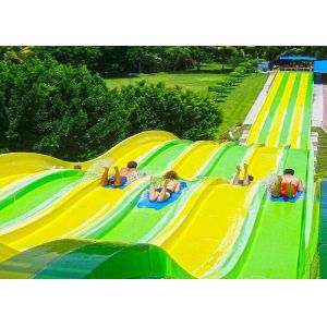 Customized Body Water Slide Bright Color FRP Large Aqua Park Equipment