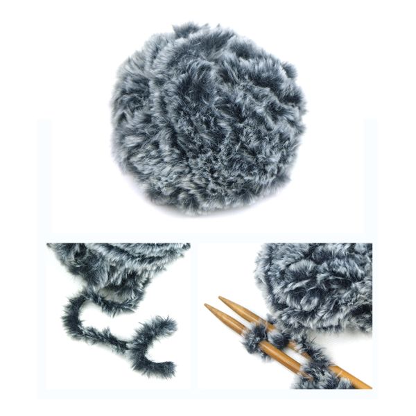 Soft Mink Chunky Hand Knit Yarn Polyester Yarn Yarn Bleached Dyed