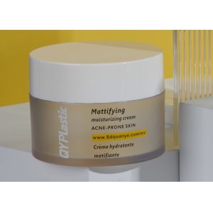 Frosted Printing Face Cream Plastic Jar With High Cap White Body 200ml 250ml