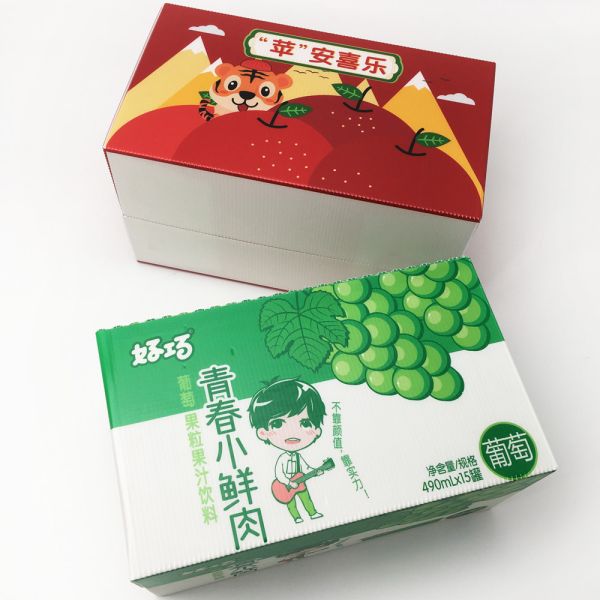 Cold Vegetable Seafood Plastic Storage Boxes Moisture Resistance Corrugated Package