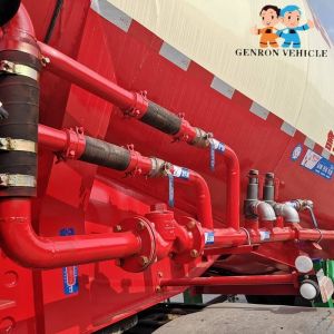 Diesel Engine 50 Ton V Shape 3 Axles Cement Bulk Trailer
