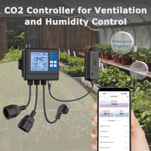 Programmable CO2 Greenhouse Climate Controller Monitor Regulator For Incubator