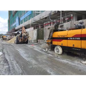 40mm Max Aggregate Size Concrete Pump Max Theoretical Vertical Reach Up To 200m