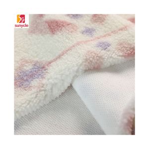 200gsm 150D 288F Stretch Velveteen Single Side Printed Geometric Pattern