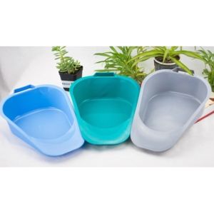 Plastic disposable patient fracture bedpan, Medical bedpan with Handles, Adult