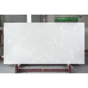 High Ridigity White Calacatta Artificial Quartz Stone Vanitytop