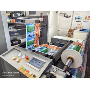 Die Cutting Automatic Flexo Printing Machine 1200mm Length Multiple Function
