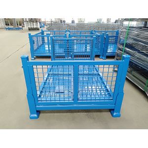 Customized Collapsible Pallet Cages With Padlock Locking System