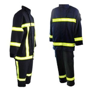 China 3Kg Heat Proof Suit , Navy Blue Color Personal Protection Devices EN469 on sale