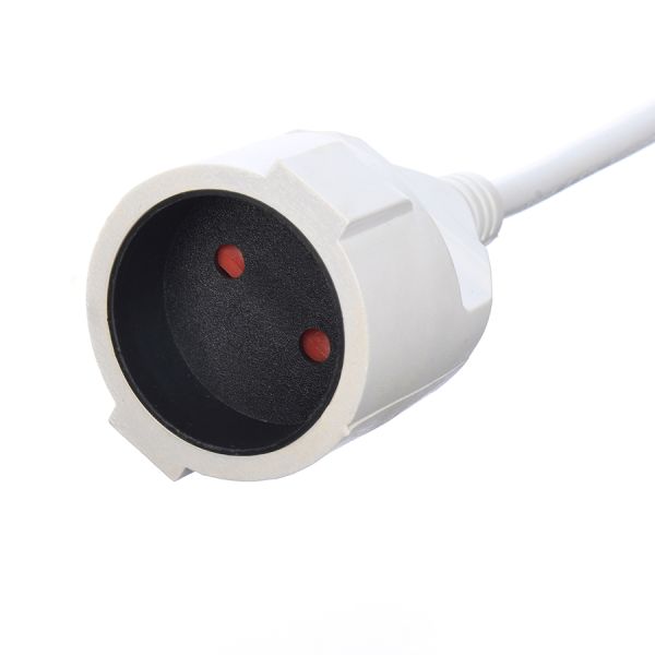 White Waterproof 3 Prong H05VV-F/H05RR-F/H05RN-F 3x1.5MM2 Extension Cable VDE Approved Perfect for Consumer Electronics