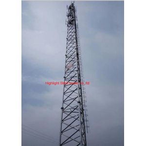 Anti Rust Angle Steel Tower Triangular Telecommunication Tower Easy Assembly