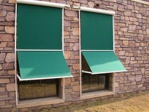 Patio Retractable Window Awnings Aluminium Drop Arm Awning