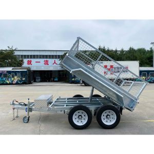 Fully Welded Hydraulic Tipper Trailers 8x5 Galvanised Tipper Trailer Silver