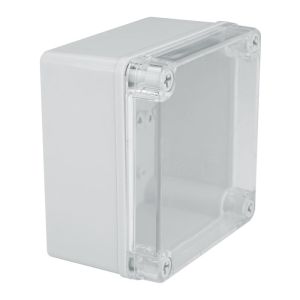 Clear Lid Black Base Plastic Screws IP66 Plastic Watertight Junction Seal Box