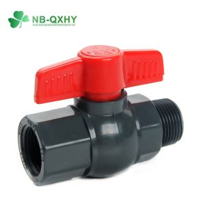 1/2 Inch to 4 Inch PVC Ball Valve Plastic Valve for Drain Water Drainage in