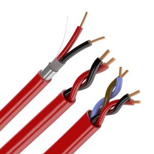 FPLR Fire Alarm Cable 2 Core Solid Shield with Drain Wire 1/0.5tc mm and Al/Foil