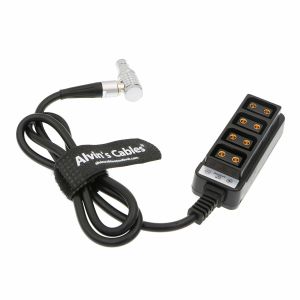 2 Pin Right Angle to 4 D-tap Splitter RED DSMC2 Jetpack RTmotion Sidekick
