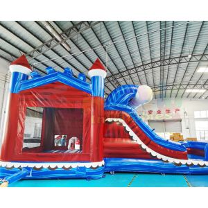 Combo Bouncy Castle Commercial Inflatable Bouncer For Festival Activity
