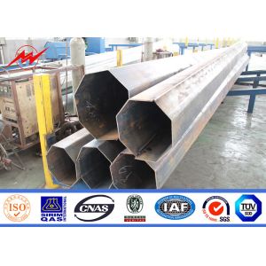 High Earthquake Resistance Q345 Galvanized Tubular Steel Pole For Electrical