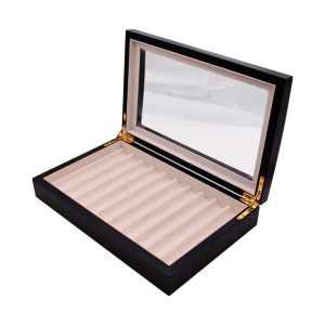 Cheap Durable Glossy Spray Painting Wooden Pen Box with Custom Luxury Finish for sale