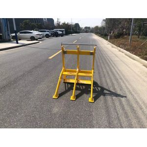 Traffic Orange Electrostatic Spraying Anti Ram Barrier Foldable