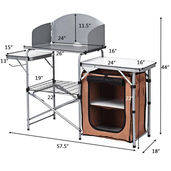 Foldable Portable Table for Outdoor Garden Backyard Patio Villa Party Event Banquet