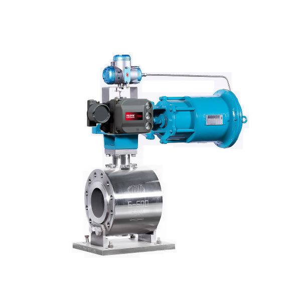 Rotary Control Valve With Fisher DVC6200 Valve Positioner Fisher 67CFR Filter