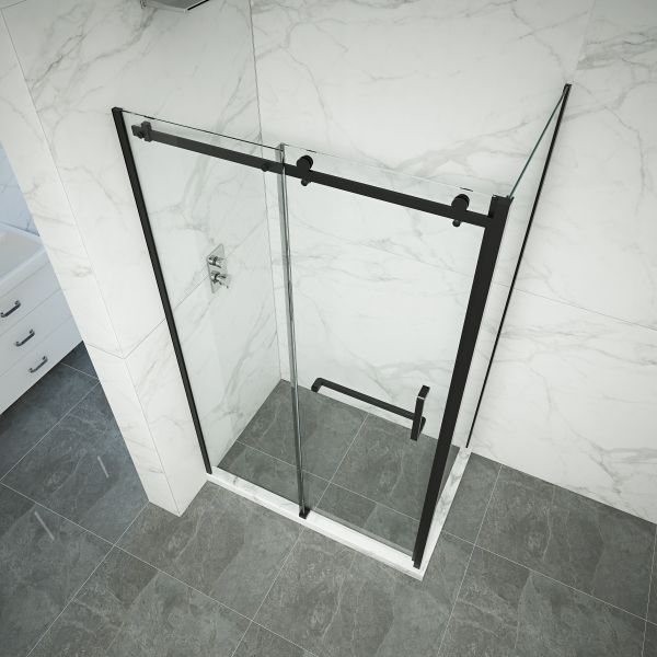 Stainless Sliding 8mm Tempered Glass Shower Door 1800X1950mm