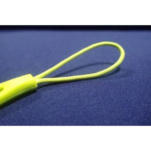 Non - Toxic Rubber Zipper Puller TPU With Polyester Cord Easy To Shape