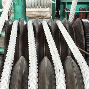 UHMWPE/Polyester 8/12 Strand Braided Mooring Rope for Customer Requirements