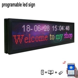 SMD3535 Programmable Outdoor Wifi LED Sign 5000mcd led sign for car window