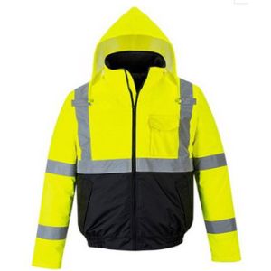 China Breathable Mens Reflective Jacket Thick Customized Logo High Visibility on sale