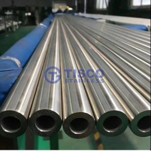 Temperature Resistance ERW Stainless Steel Pipe Tube Free Samples Available Rigid Flexibility