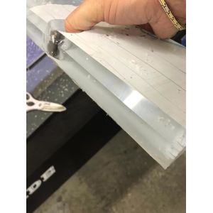 Small Size Acrylic Edge Polishing Machine 1000mm Acrylic Baffle Desk Partition