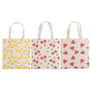 Foldable Recycled Shopping Bag , Heavy Duty Canvas Grocery Totes With Handles