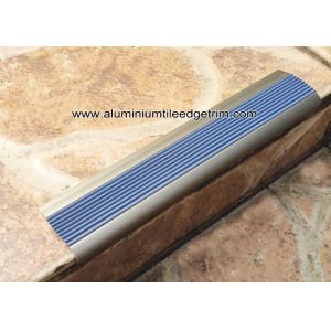 Economic Aluminum Step Edging / Nosing For Stair Tread Matt Champagne NLP8.0