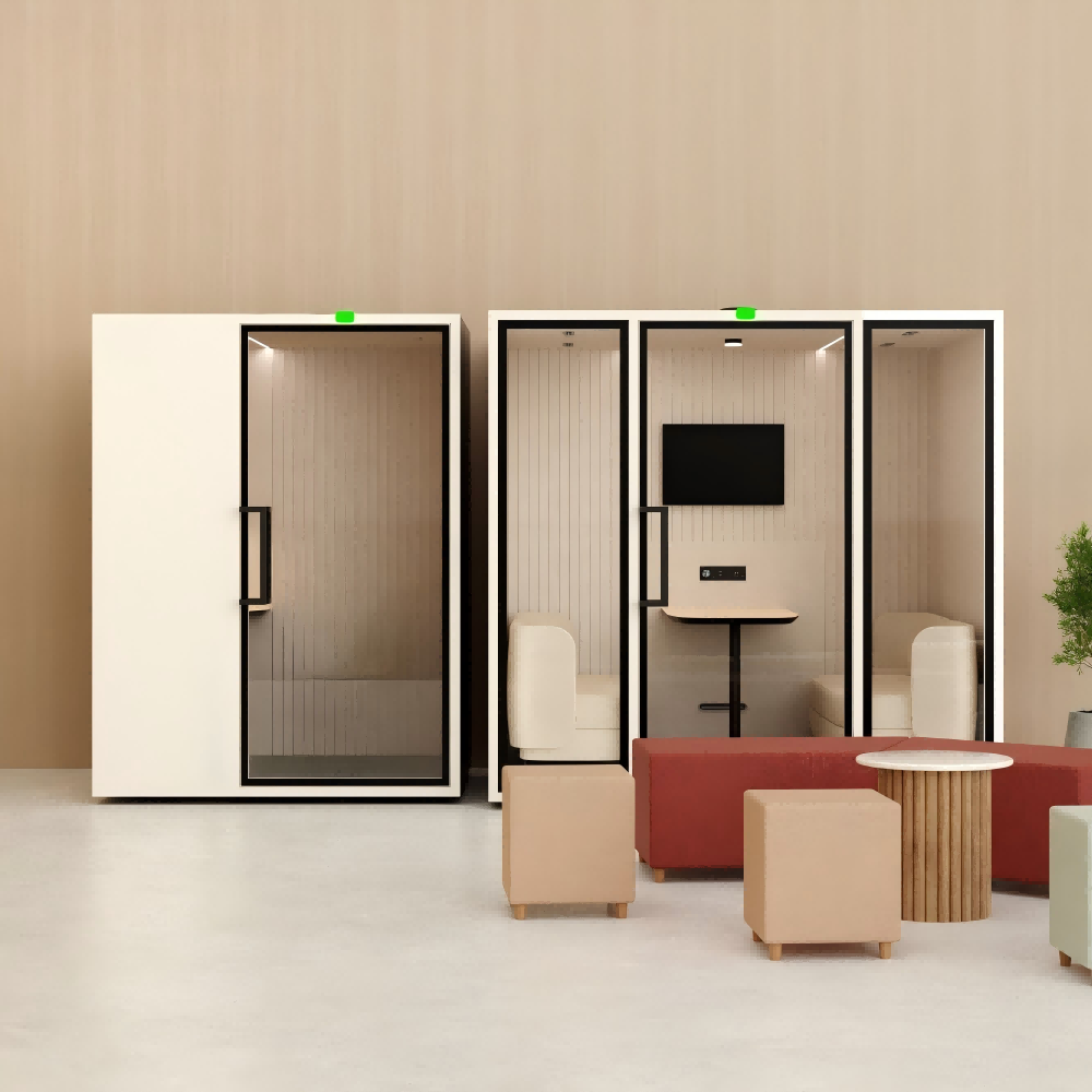 Customized Office Telephone Booths Big Meeting Phone Booth For Voice Recording