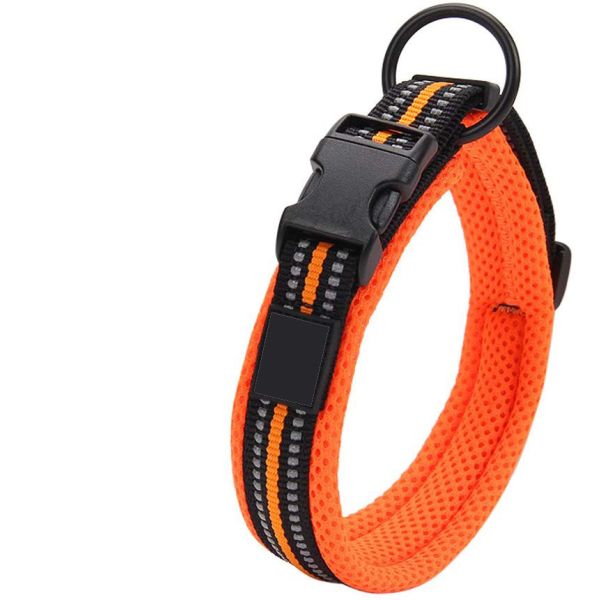 Quality Soft Nylon Dog Collar 3M Reflective Material wholesale