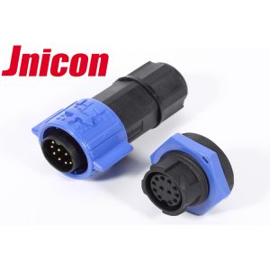 12 Pin Waterproof Data Connector IP67 / IP68 M19 Screw Locking Connecting
