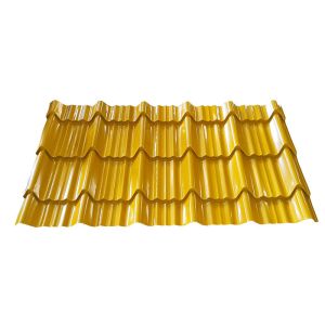 Color Coated Step Roofing Sheet Glazed Tile Roll Forming Machine 4kw