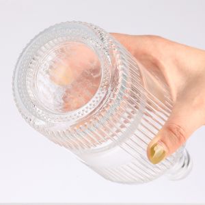 500mll Glass Alcoholic Beverage Liquor Bottle with Cork Custom Color Glass Body