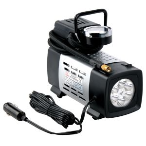 12V With light Black Metal Vehicle Air Compressor All Ride For Car Inflation