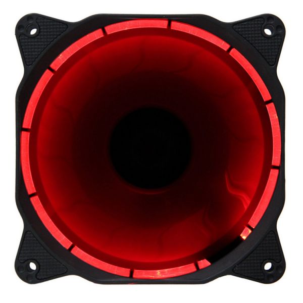 Quality low noise 12v 120*120*25mm Red Ring LED PC Case Fan wholesale
