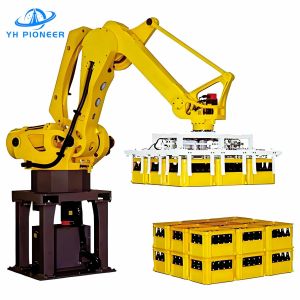 Adjustable Speed Auto Layer Palletizing Robot PLC Control Robot Palletizer