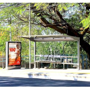 Cheap Original LG 65 inch 2500nits outdoor double side LCD Digital signage for bus shelter for sale