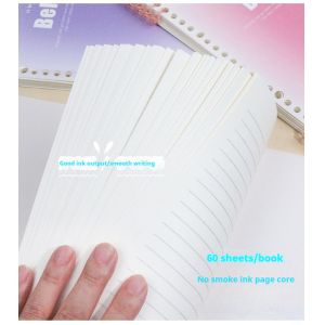 Gradient Leather Loose-Leaf A4 Notebook 60 Detachable Students Book with 20 & 26