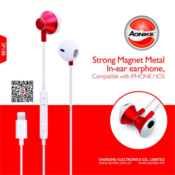 Quality Switching Song 10mm 16Ohm Lightning Cable Earphones wholesale